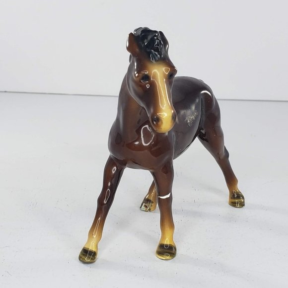 Mortens Studio Horse Pony Bay Brown Figurine Mid Century 1950s - Picture 7 of 9